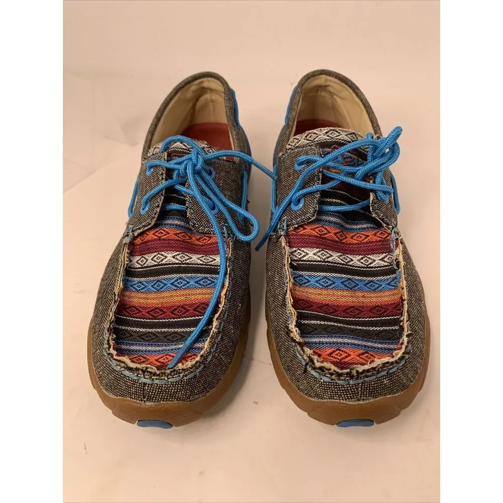 TWISTED X New Women's Size 9‎ .5 M Moc Toe Lace Up Boat Shoes Sneaker Loafer